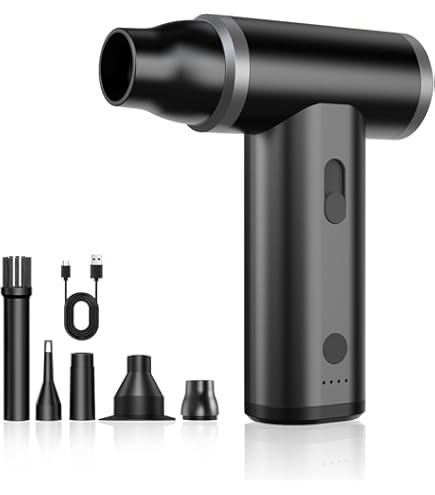 Amazon.co.jp: エアダスター電動 充電式 ブロワー強力 洗車120m/sな